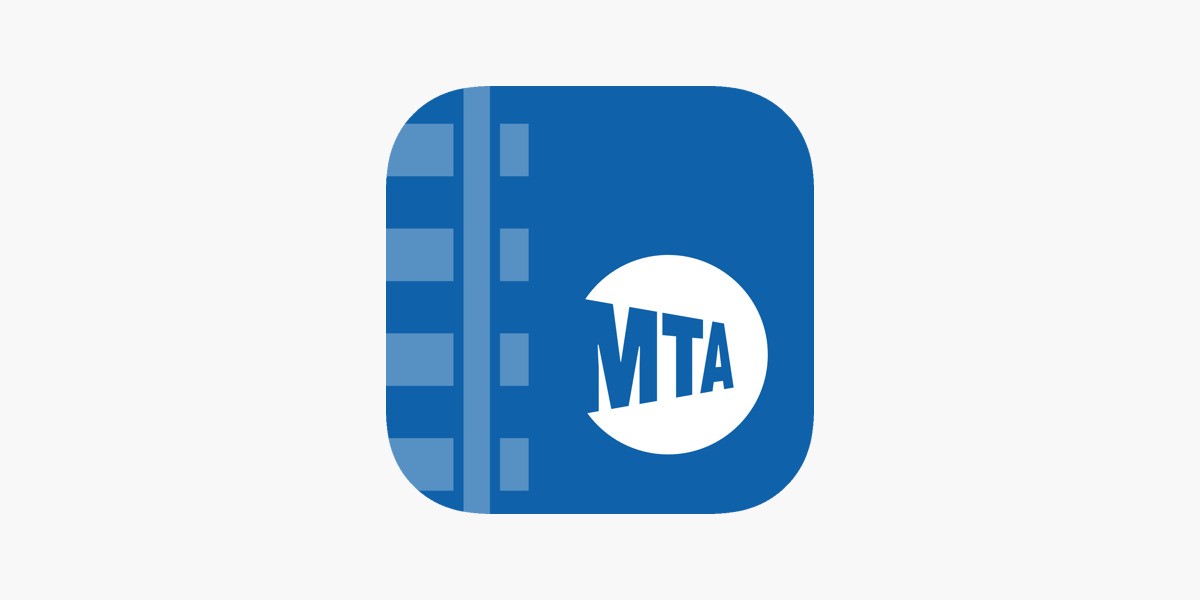 A blue and white card with the word "MTA" printed on it
