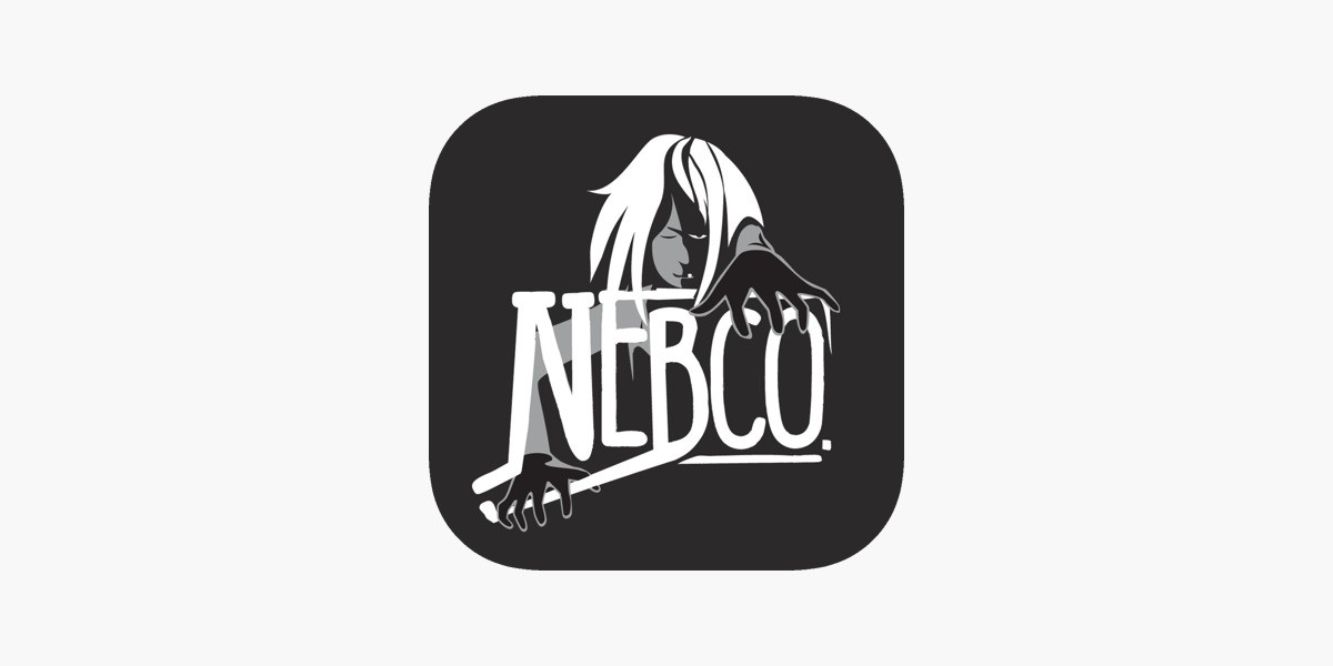 Black and white logo featuring the word "nebco" in a modern font