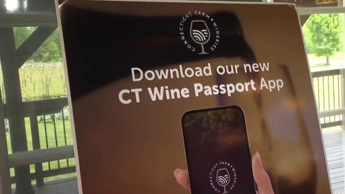 Image of the CT Wine Passport app interface